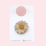 Alligatorspeldje Fluffy Flower Beige