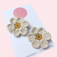 Alligatorspeld Winter Bloom Beige