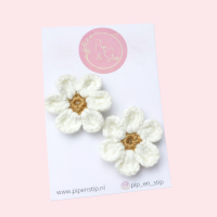 Alligatorspeld Winter Bloom Wit