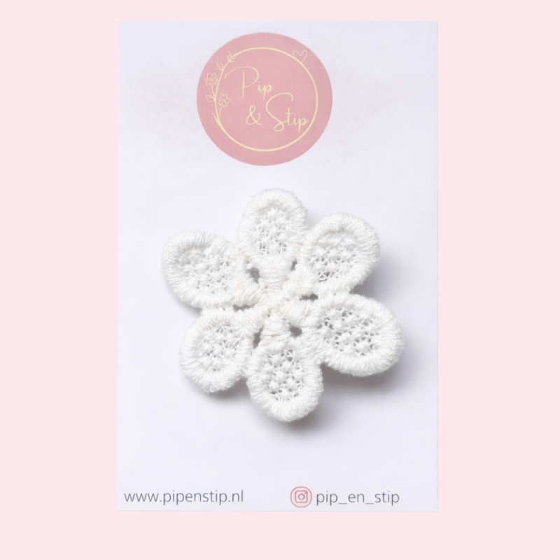 Alligatorspeld Bloem Kant