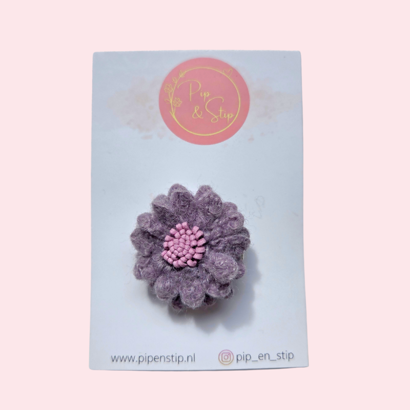 Alligatorspeldjes Fluffy Flower Paars
