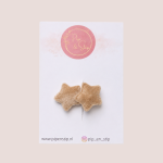 Antislip Haarspeldje Little Stars Ecru