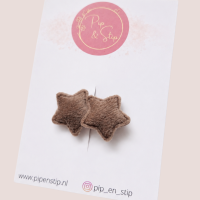Antislip Haarspeldje Little Stars Taupe