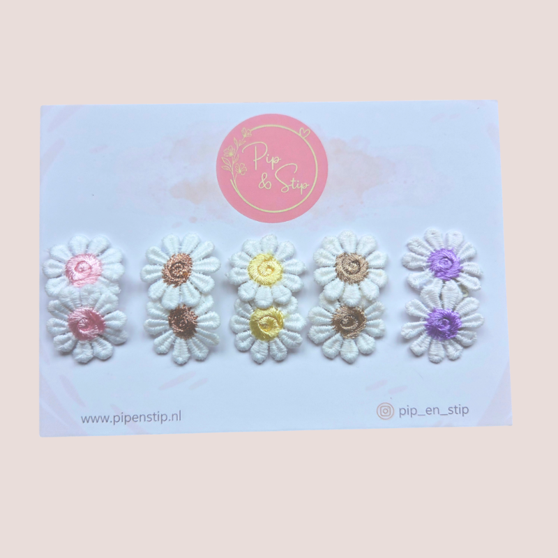 Antislip Haarspeldjes Madeliefjes Mix