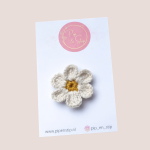 Antislip Haarspeldje Winter Bloom Beige