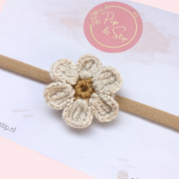 Haarbandje Winter Bloom Beige