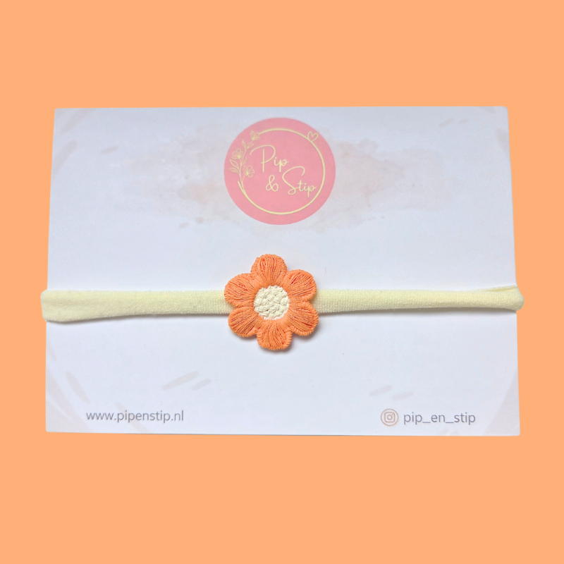 Haarbandje Orange Flower