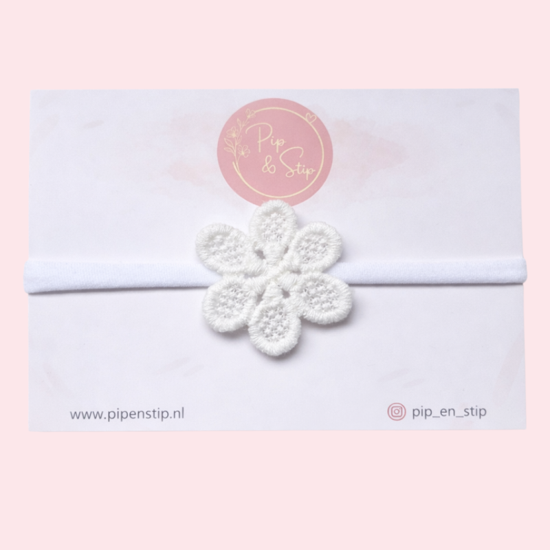 Haarbandje Bloem Kant