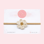 Haarbandje Winter Bloom Beige