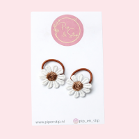 Mini Haarelastiekjes Madeliefjes