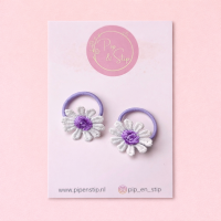 Mini Haarelastiekjes Madeliefjes