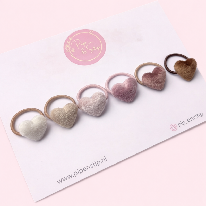 Mini Haarelastiekjes Sweethearts Mix