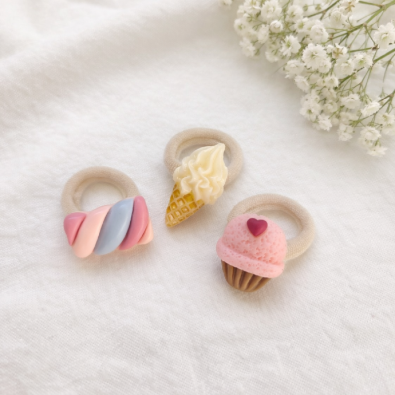 Setje Haarelastiekjes Snoepwinkel