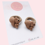 Midi Haarelastiekjes Eekhoorn