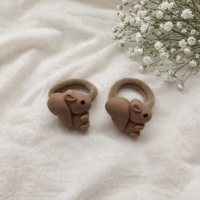 Midi Haarelastiekjes Eekhoorn