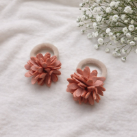 Midi Haarelastiekjes Flower Power