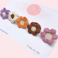 Midi Haarelastiekjes Flowers Mix