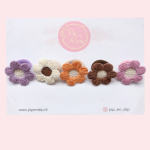 Midi Haarelastiekjes Flowers Mix