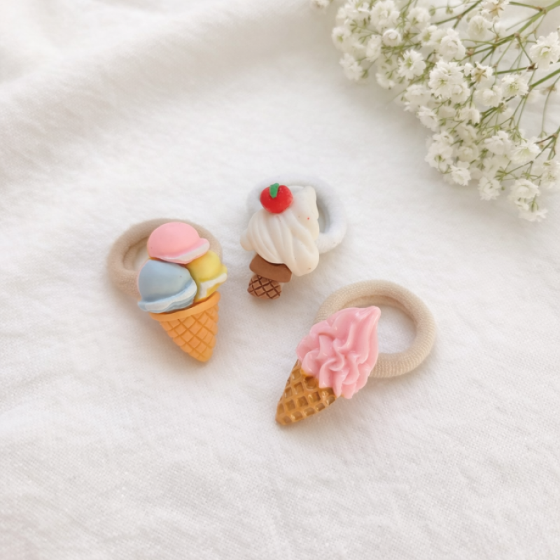 Setje Haarelastiekjes Ijssalon