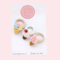 Setje Haarelastiekjes Ijssalon