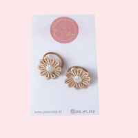 Mini Haarelastiekjes Madeliefjes