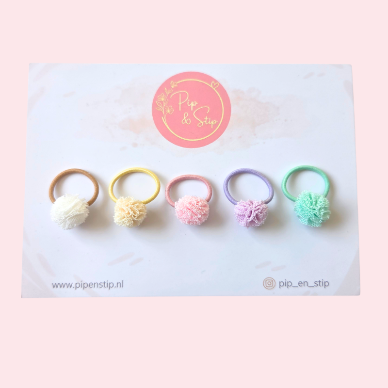 Mini Haarelastiekjes Pops Mix