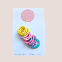 Setje Haarelastiekjes Ribbel