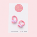 Midi Haarelastiekjes Schelp Lila