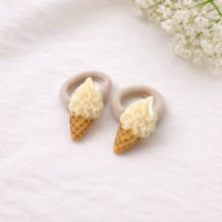 Haarelastiekjes Vanille Softijs