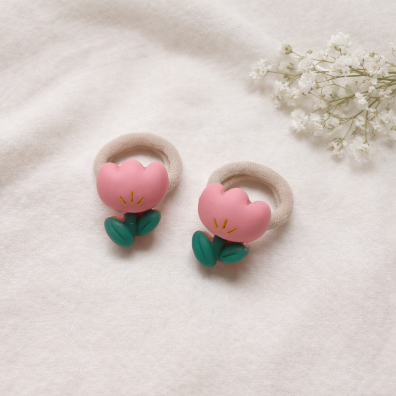 Midi Haarelastiekjes Tulpjes