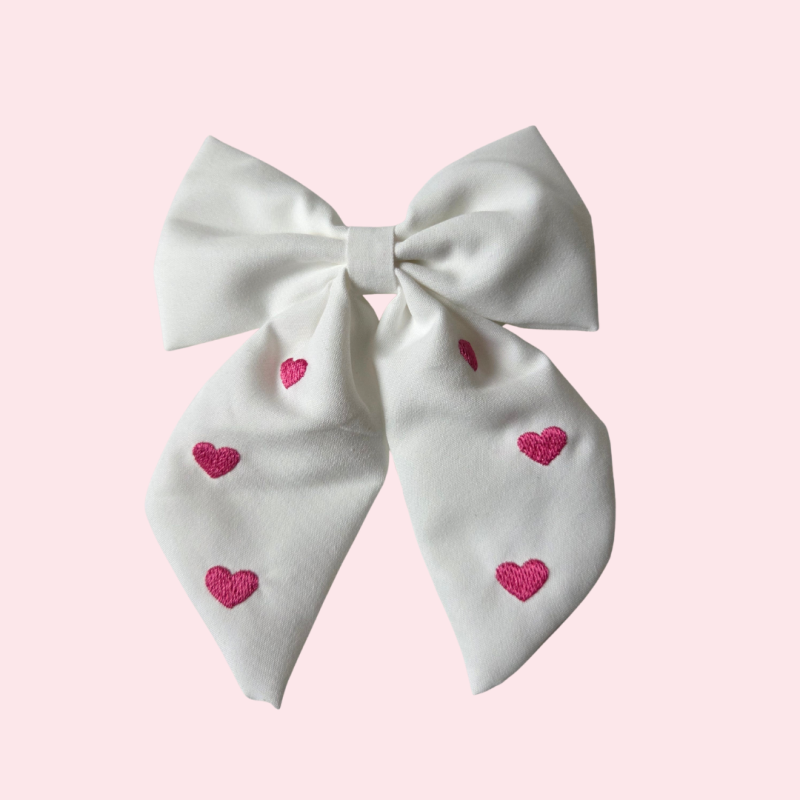 Haarstrik Bow In Love Wit