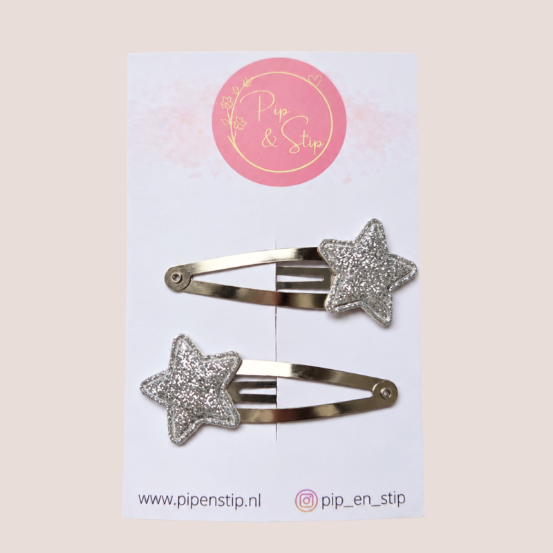 Haarspeldjes Twinkle Stars Zilver