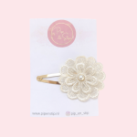 Haarspeldje Lace Flower Wit