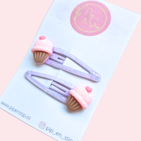 Haarspeldjes Cupcake