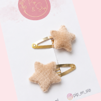 Haarspeldjes Little Stars Ecru