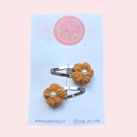 Haarspeldjes Wool Flower