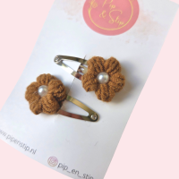 Haarspeldjes Wool Flower