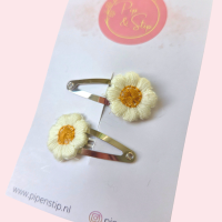 Haarspeldjes Margrietjes Creme