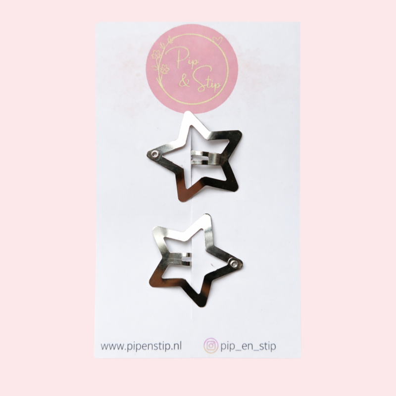 Haarspeldjes Ster Zilver