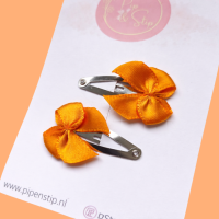 Haarspeldjes Oranje Strikjes
