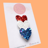 Alligator Haarspeldje Koningsdag Hartjes