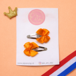 Haarspeldjes Oranje Strikjes