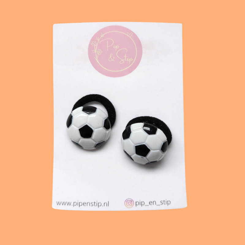 Midi Haarelastiekjes Voetbal