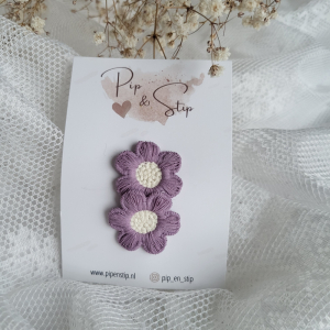 Haarspeldje Purple Flowers