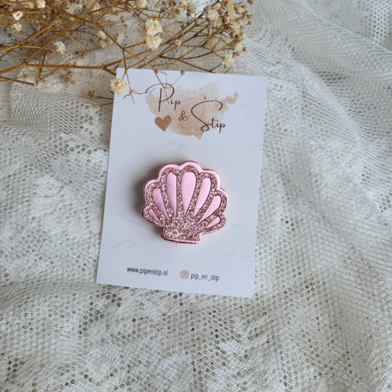 Haarspeldje Schelp Roze