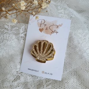 Haarspeldje Schelp Goud