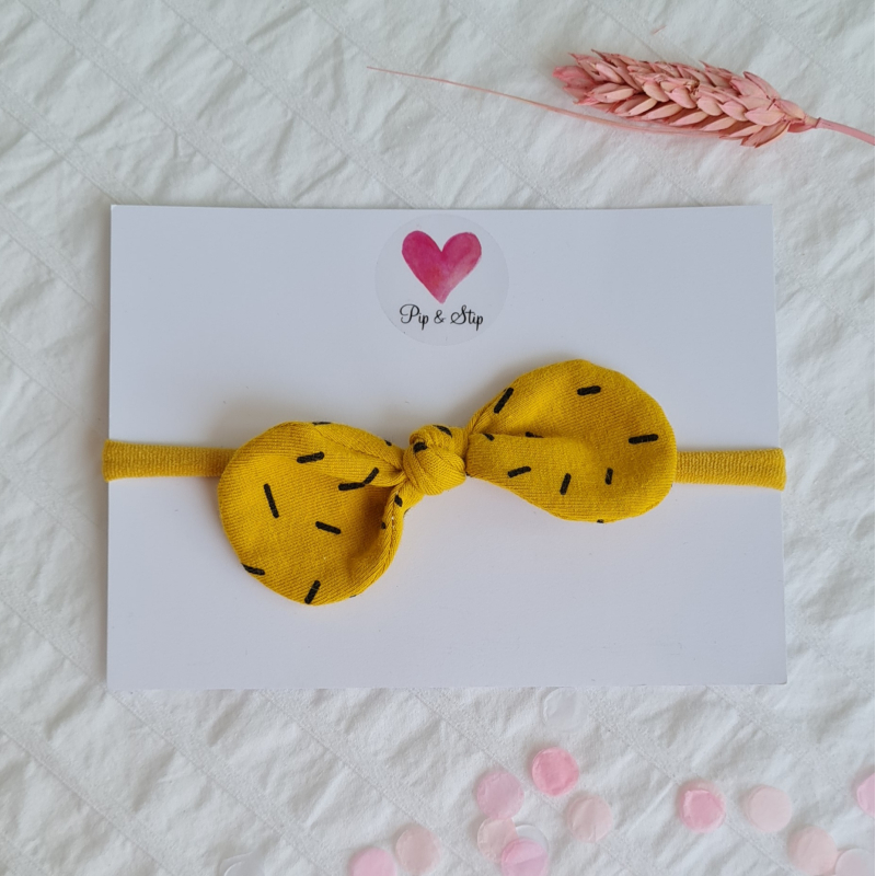Haarbandje Okergeel