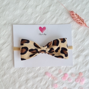Babyhaarbandje Panter Strik Babyhaarbandje Panter Strik