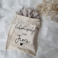 Bewaarzakje Geboortepakje