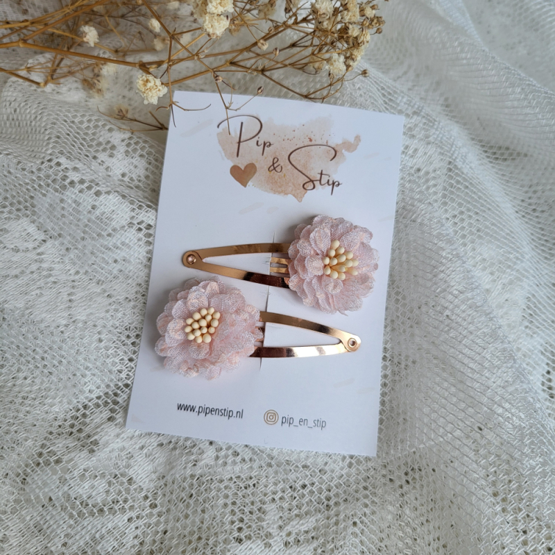 Haarspeldjes Lily Flower Roze